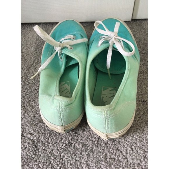 Seafoam Green Ombre Vans Authentic - Picture 7 of 9